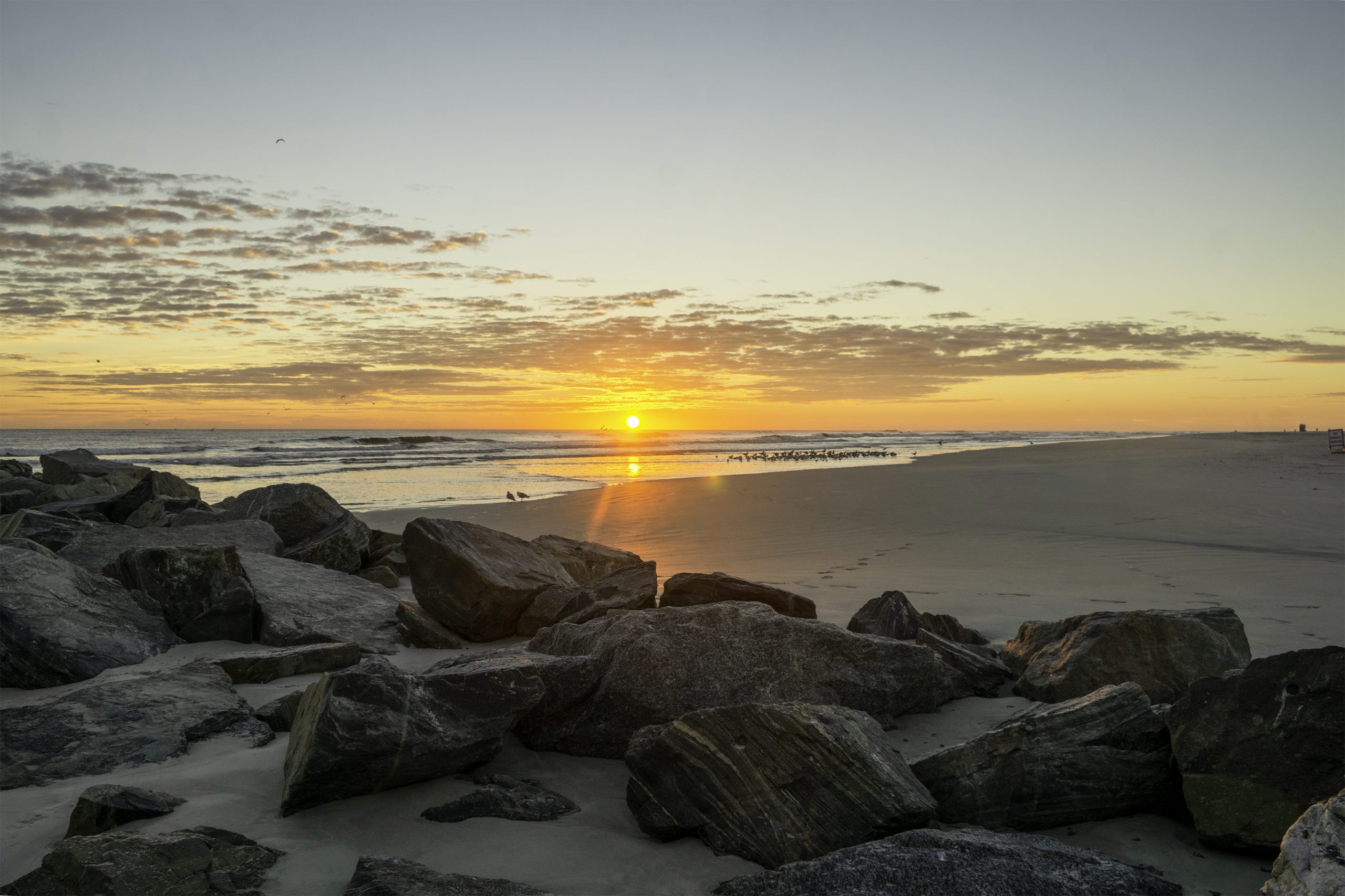 Ponce Inlet at New Smyrna Beach in Florida in the Winter